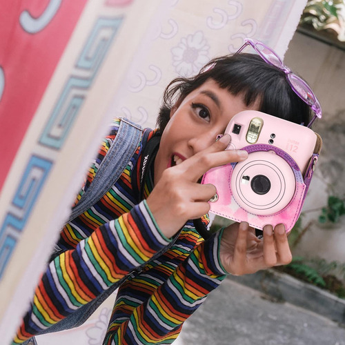Caiyoule Instax Mini 12 Fuji Mini 12 Camera Bag Pu Leather C