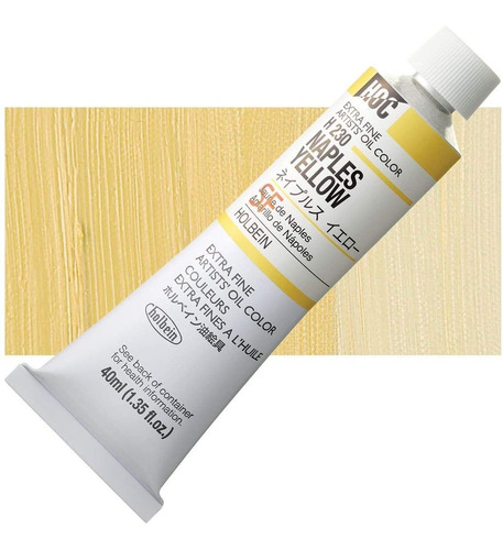 Holbein Artist Oil Colors Napol Yellow 1.4 Fl Oz