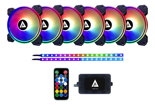 Apevia Et62-rgb Electro Ventilador Led Silencioso Rgb De 4.7