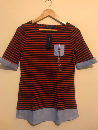 Remera Manga 3/4 Tommy Hilfigher Nueva Traida De Usa Mujer