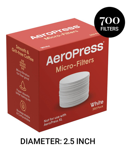 Paquete De Filtros De Repuesto Para Cafetera Aeropress, Paqu