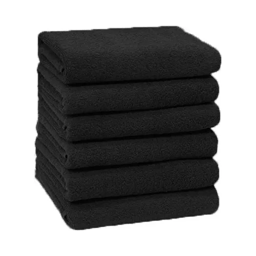 Bolsa 3 Toallas Negras 100% algodón 74 x 46 cm – Eurostil Argentina