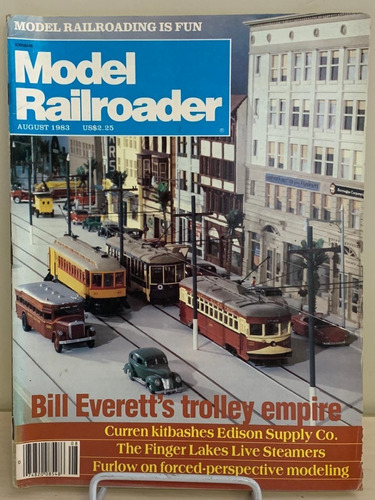 Revista Model Railroader Agosto 1983