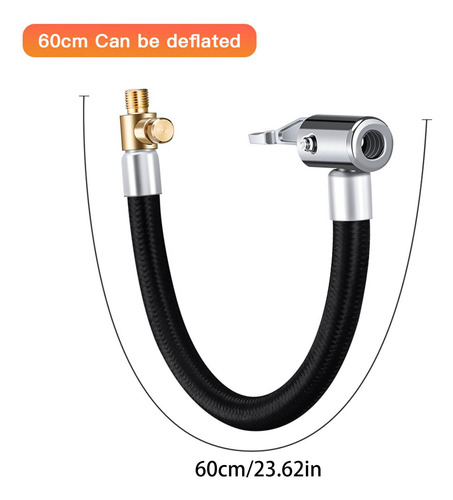 2 Manguera De Extensión Confiable Para Inflador De 2 Piezas