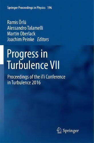 Progress In Turbulence Vii, De Ramis Orlu. Editorial Springer International Publishing Ag, Tapa Blanda En Inglés