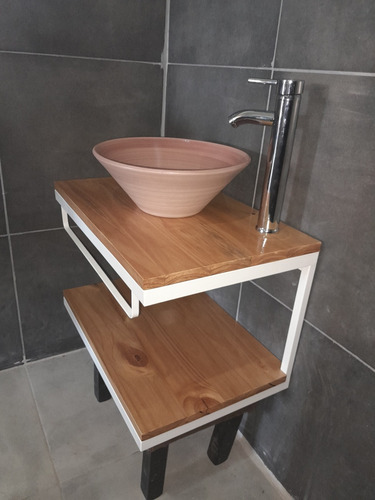 Vanitory Colgante Decomilberg Moderno Blanco 50x40 Cm