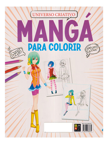 Mangá Para Colorir: Manga Para Colorir 1, 2 E 3 | Faça Seu Próprio Mangá, De Editora Pe Da Letra. Livro De Colorir Infantil, Vol. 4. Editorial Pé Da Letra, Capa Mole, Edição 1 Em Português, 2023