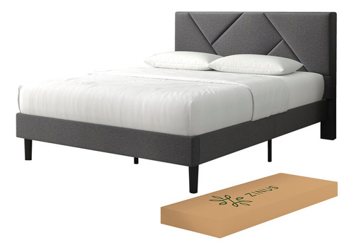 Zinus Judy | Base De Cama Queen Con Cabecera Y Tapiz