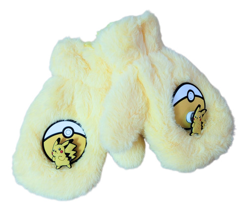 Gorro Luces Luz Levanta Orejas + Mitones Guantes Infantil Pikachu U