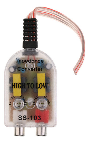 Conversor Adaptador De Linha De Alto-falante Para 2 Rca De