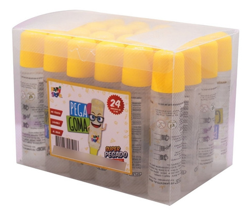 Imagen 4 de 8 de Adhesivo Pegamento Escolar Pega Goma 50ml Con Dosificador