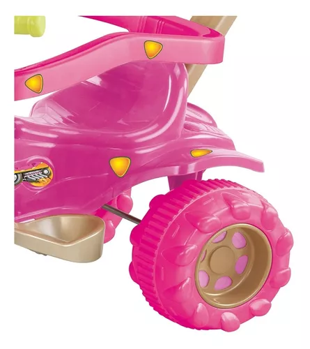 Triciclo infantil tico tico rosa menina
