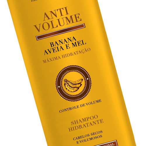 Natumaxx Shampoo Anti Volume Banana, Aveia E Mel - 1l