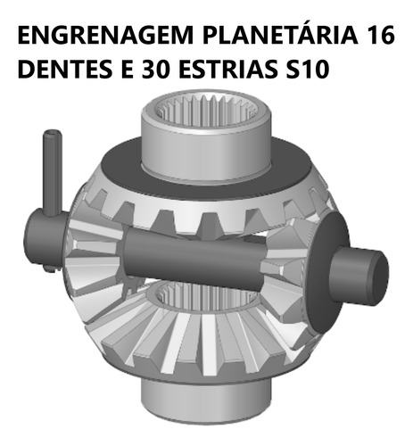 Kit Reparo Caixa Diferencial L200 Dana 216 Max Gear