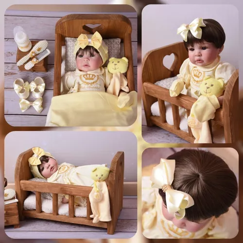 Bebê Reborn Boneca Princesa Original Realista Fada Promoção