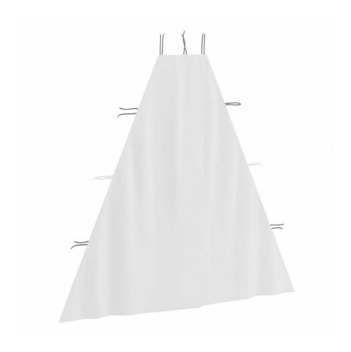Imagen 2 de 7 de Cortinas Para Camastro Modelo Albany - Blanco Këssa Muebles