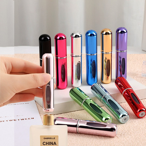 4pcs Dispensador De Perfume De Rellenable Aluminio Viaje