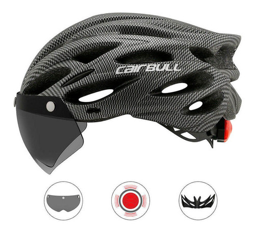 Casco Multi Deportivo Cairbull 3 En 1 Color Gris Talla M/l