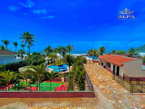 Imagem 10 de 26 de Apartamento De Frente Para O Mar Com 3 Suítes Em Prédio Com Lazer E 2 Vagas - Praia Do Tombo, Guarujá. - Ap1295
