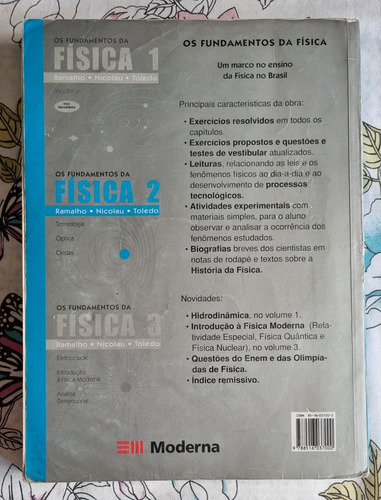 Livro Os Fundamentos Da Física - Vol. 2 - 8a Edição (Usado)