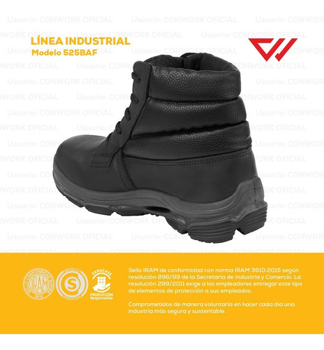 Imagen 7 de 10 de Botin De Seguridad Conwork Línea Industrial 525baf