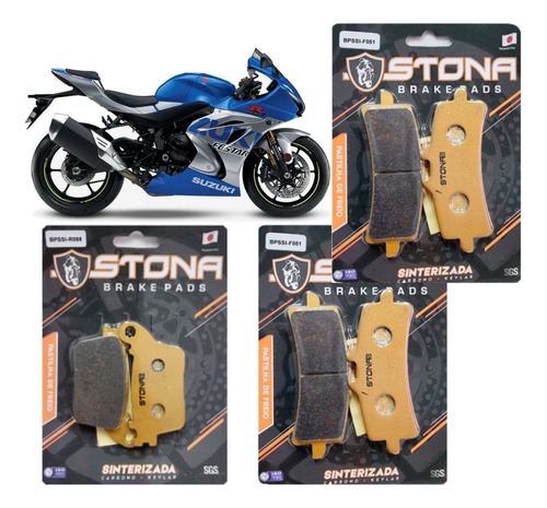 Kit Pastilhas De Freio D/t Sinter Stona Suzuki Gsx-r 1000 R