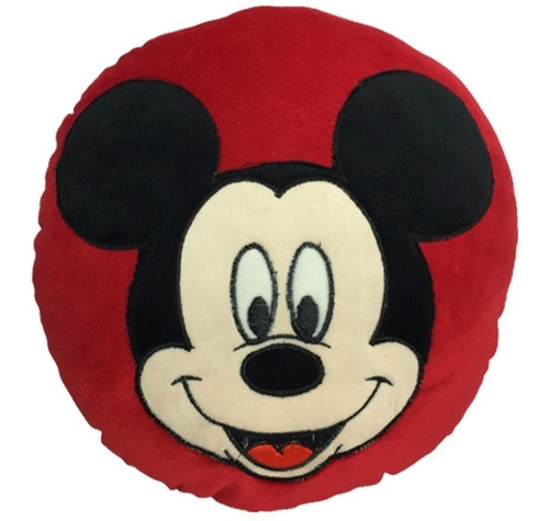 Imagen 1 de 2 de Almohada Plush Bordada Micky Mouse 30x30cm