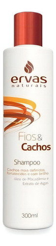  Shampoo Ervas Naturais Fios&cachos 300ml Linha Pro