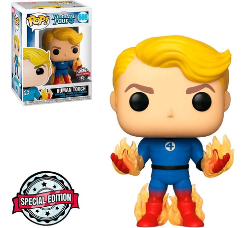 Funko Pop Marvel Fantastic Four Human Torch Special Edition