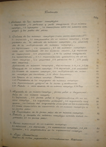 Libro Números Complejos (Usado)