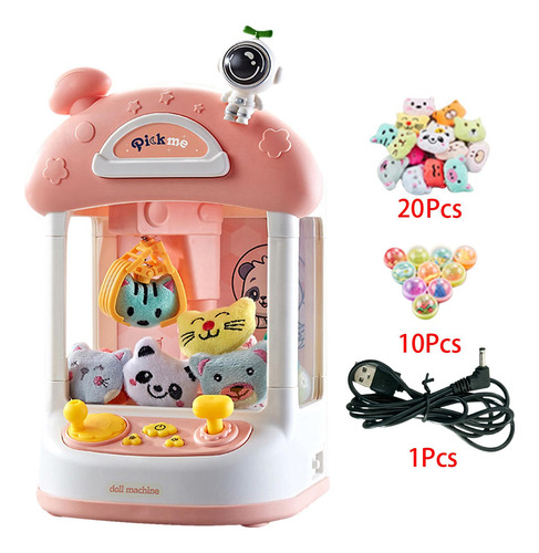 Mini Máquina De Garra Mini Máquinas Rosa 20 Muñecas
