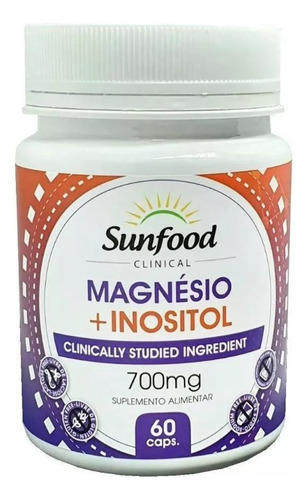 Magnesio + Inositol 700 Mg 60 Cápsulas Sunfood Clinical