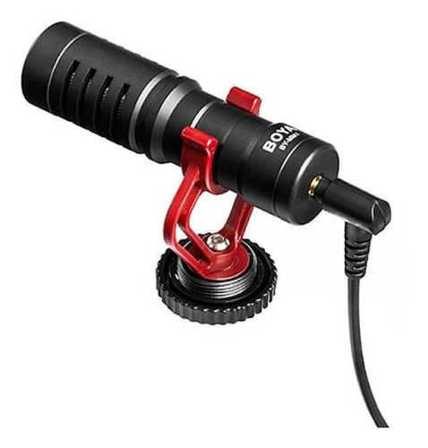 Micrófono Boya BY-MM1 condensador cardioide negro