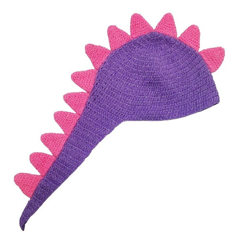 Gorro Para Niños De Dinosaurio, Tejido A Mano Y Calientito