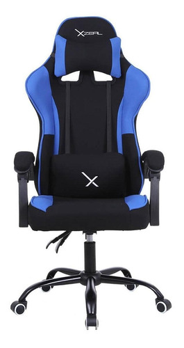 Imagen 1 de 8 de Silla de escritorio Xzeal XZ20 gamer ergonómica negra y azul