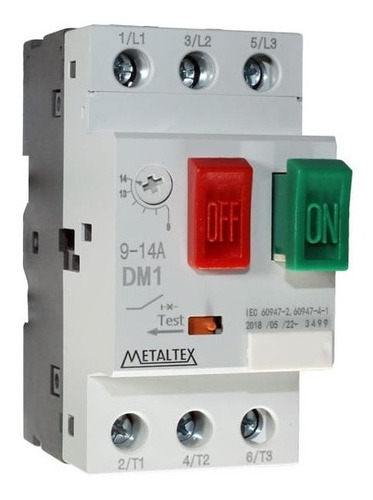 Disjuntor Motor Com Ajuste De 9 Até 14a - Metaltex (i)