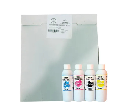 Kit De Tinta Comestible G2110+tinta Y Papel De Azucar