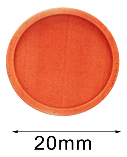 10x Base De Broche De Madera Ajustes Broche Pin Marrón 20mm