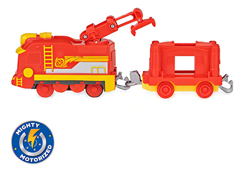 Trem De Brinquedo Motorizado Mighty Express Freight Nate Cor Vermelho