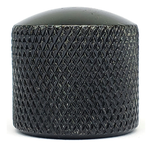 Knob Metal 18mm Preto De Encaixe Guitarra Kb20bk Mxp