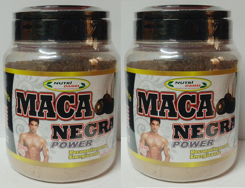 Maca Negra 500 Gr Polvo X 1 Pomo 25 Y  X 2 Pomos 40 Soles