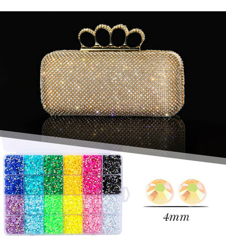 Jja Maquillaje Ropa Zapatos Cara Pedrería Flatback 4 Mm