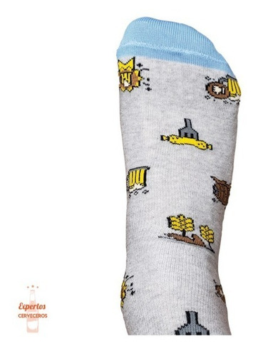 Imagen 9 de 10 de Medias Beer Festival Socks (gris Claro)