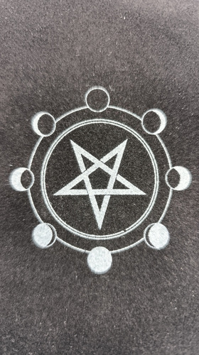 Bolsa Tarot Pentáculo Fases Lunares Terciopelo Esotérico Hkt