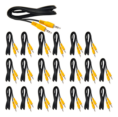 20 X Cabos P2 Stereo M X P2 Stereo M 1,50 Metros