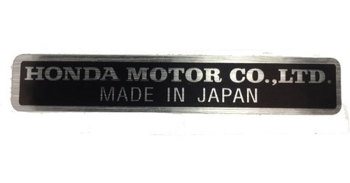 Emblema Honda Motors Co. Hondita Pc50 Corbex C70, Cb175, Etc