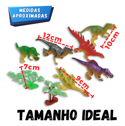 Dinossauro De Brinquedo Animais Miniatura Plástico Rex Presente, Top Kids