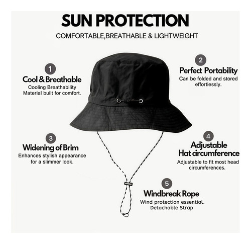 / Sombrero De Verano Con Protección Uv Para Mujer