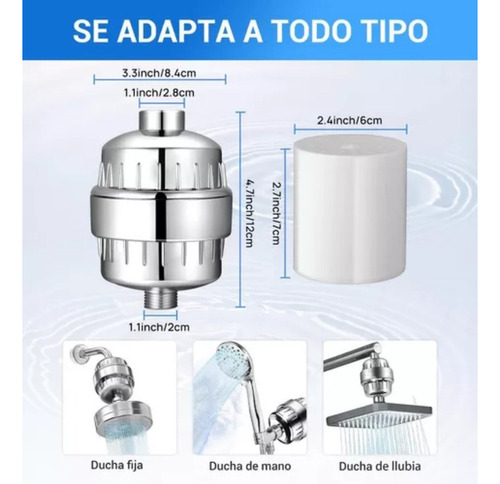 Filtro De Agua De 20 Etapas Para Ducha, Baño, Filtro Sanate