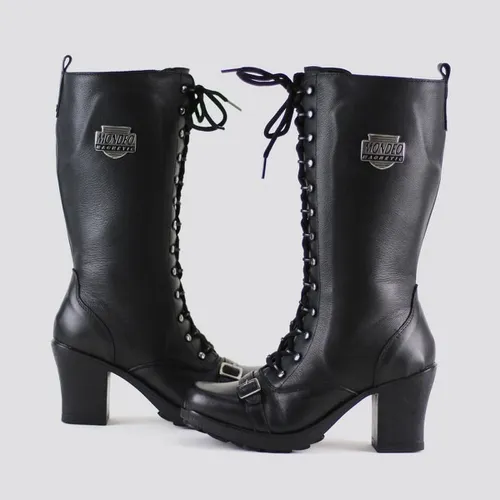Bota motoqueira feminina sales